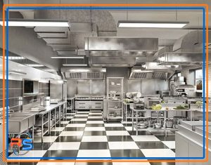 طراحی آشپزخانه صنعتی