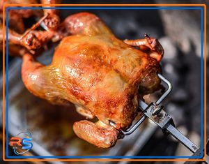 تهیه مرغ بریان در جوجه گردان