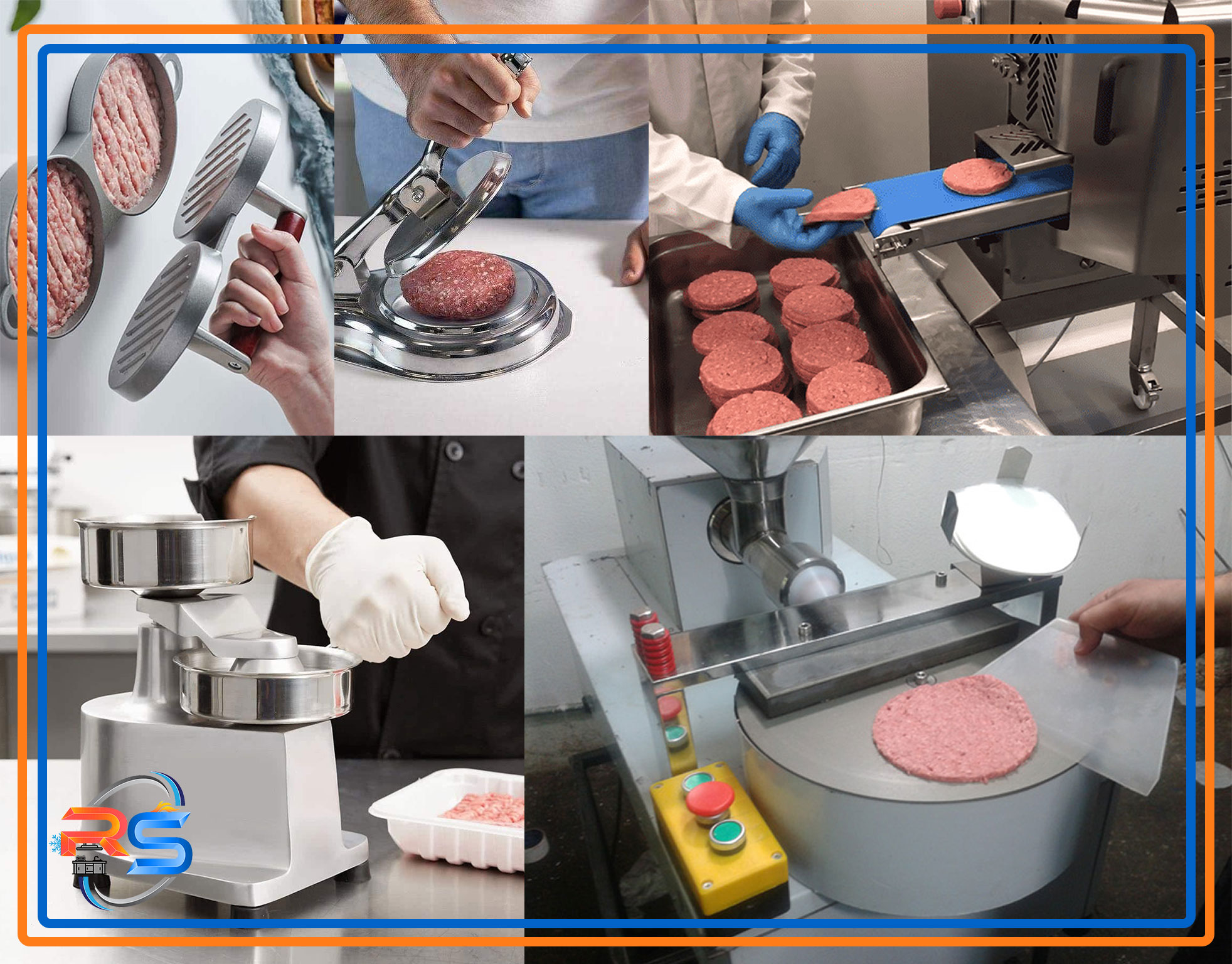 انواع دستگاه همبرگر زن