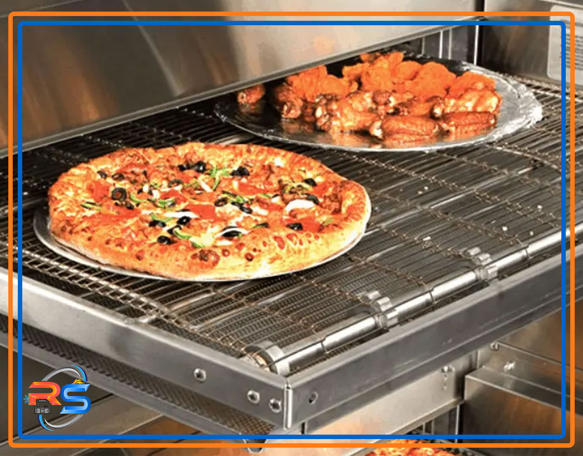 انواع فر پیتزای ریلی صنعتی