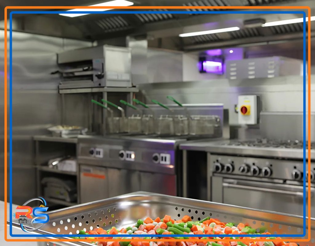 آشپزخانه رستوران بیرون بر