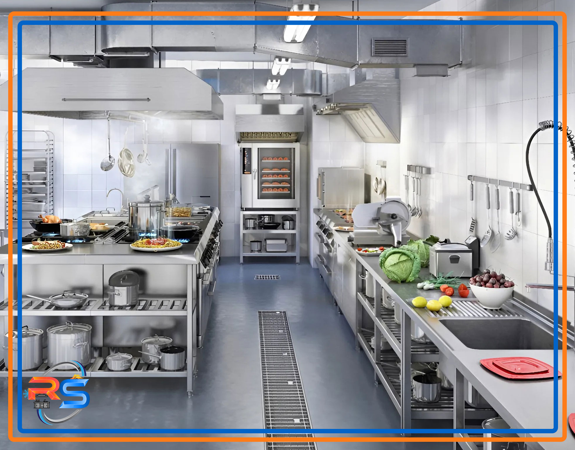 اصول طراحی بهداشتی آشپزخانه صنعتی