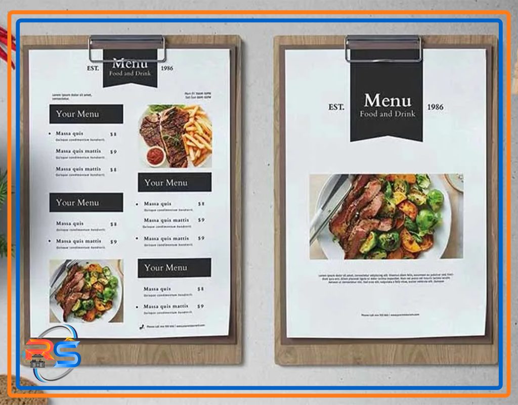 طراحی منو رستوران برای جذب مشتری